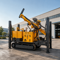 Foreuse de roche diesel robuste QY-350 pour forage en profondeur de 300 mètres, équipement minier avec compresseur d'air