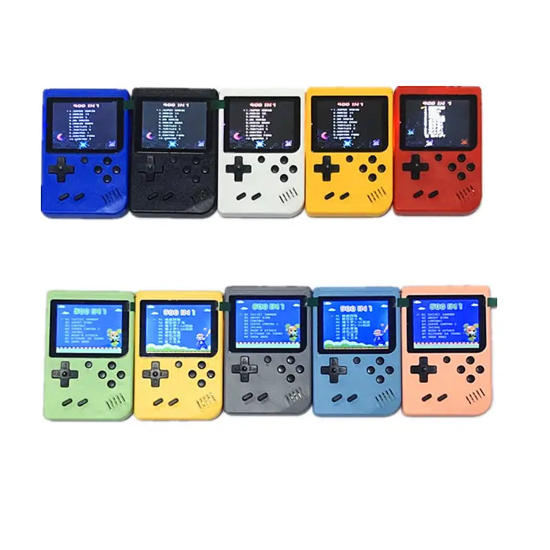 Portable 800 In 1 Classic Mini Portable 2 Player Kids Handheld Controller Video Game Players Kids Built-In 800 Games Console