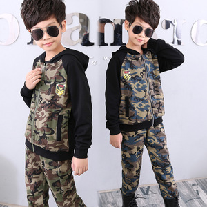 Pantaloni e top mimetici per bambini Set di abbigliamento per la moda - Product Image 1