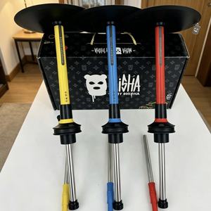Encendedor de butano portátil para hookah, accesorio metálico para fumar con caja de almacenamiento y mango colorido para uso en exteriores - Product Image 3