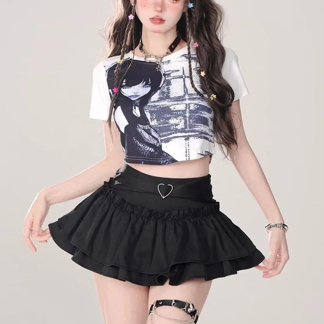 Crop Top Skirts Summer Skirts Womens Fashion Amazon Mini Skirt And