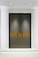 Puerta de Entrada de Lujo en Aluminio Grabado, Método de Apertura Personalizado, Puerta de Seguridad Exterior para Puerta Principal de Villa