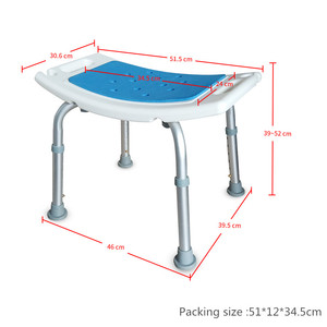 BQ201A-<span class=keywords><strong>Sillas</strong></span> de <span class=keywords><strong>ducha</strong></span> de baño ajustables de altura de aluminio, con almohadilla de asiento EVA <span class=keywords><strong>para</strong></span> <span class=keywords><strong>personas</strong></span> <span class=keywords><strong>mayores</strong></span> y discapacitados, precio más bajo de China - Product Image 2