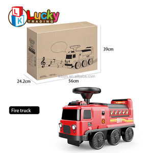 Mainan Mobil Anak Lucky Toys 2 in 1, Set Mainan Mobil Pemadam Kebakaran dengan Trek, Mainan Petualangan Mobil Pemadam Kebakaran untuk Anak Laki-laki, Tempat Parkir Anak - Product Image 4