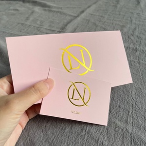 แผ่นฟอยล์สีทองแบบเสียบกระดาษขอบคุณนามบัตรพร้อมโลโก้ของตัวเอง - Product Image 6