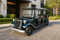 Autobús Turístico Eléctrico Vintage de 11 Plazas, Elegante y Silencioso, Transporte Exclusivo de Patrimonio para Zonas de Playa de Lujo
