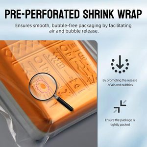 Heat <b>Shrink</b> Bags 12x17in 100pcs POF Food Grade For Gift Wrapping And Storage - Product Image 4