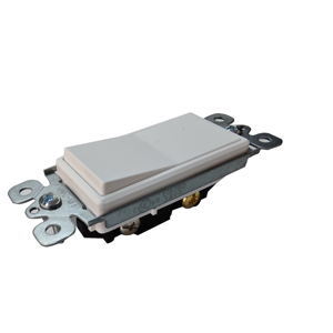 สวิตช์<span class=keywords><strong>ไฟ</strong></span>ตกแต่งผนังแบบเสาเดียว15A 120/277V เปิด/ปิดคันโยกได้รับการอนุมัติมาตรฐาน<span class=keywords><strong>ไฟ</strong></span>ฟ้าของแคนาดา - Product Image 2