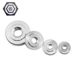DIN467 из нержавеющей стали SS304 ODM M3M4M5M6M8M10 кольцо регулировки ручки с фиксированной плоской головкой с накаткой гайка с никелированным покрытием - Product Image 5