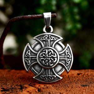 Productos de Dropshipping 2023, Suministros para Tiendas Vikingas Nórdicas, Joyería de Acero Inoxidable con Colgante de Nudo <span class=keywords><strong>Celta</strong></span> Vikingo Infinito para Hombre - Product Image 2