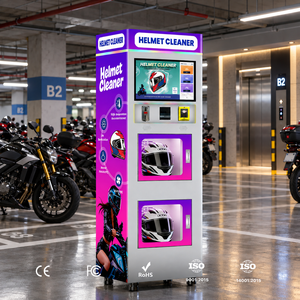 Máquina Expendedora Automática de Limpieza de Cascos para <span class=keywords><strong>Negocios</strong></span> de Motocicletas con Servicio Autoservicio las 24 Horas - Product Image 2