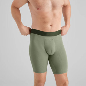 Custom Wholesale 100% Cotton Knitted Breathable Men <b>Boxers</b> Factory Custom High Quality Durable Underwear - Product Image 1