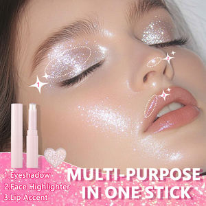 Venta al por mayor a granel de alto pigmento hidratante brillo resaltador <span class=keywords><strong>Stick</strong></span> maquillaje de larga duración de alto brillo hinchable Jelly sombra de ojos <span class=keywords><strong>Stick</strong></span> - Product Image 2