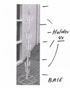 Cửa Hàng Airballoon Hiển Thị Giá Sàn Phong Cách Kim Loại Bóng Hiển Thị Đứng Cho Đám Cưới Hoa Đơn Vị Chủ Giá - Product Image 2