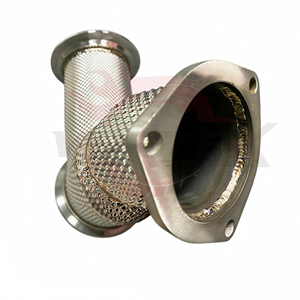 Tubería de Escape Térmicamente Aislada Vortex para Porsche Cayenne E3 9YA 3.0T 2018-2024 con Envoltura Térmica de Acero Inoxidable y Brida de Acero Billet - Product Image 3