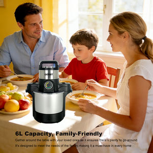 Robot <span class=keywords><strong>culinaire</strong></span> multifonction en acier inoxydable 6 L, <span class=keywords><strong>Hachoir</strong></span> à viande, Machine à piler le Fufu, Tendance 2026 - Product Image 6