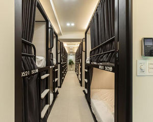 Lit capsule en bois et acier KSL pour auberge de jeunesse Cityhub <span class=keywords><strong>Sleepbox</strong></span> Moset, cabines de couchage populaires, lit superposé - Product Image 4