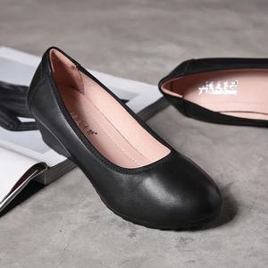 Scarpe eleganti da <span class=keywords><strong>donna</strong></span> con <span class=keywords><strong>tacco</strong></span> a zeppa comode mocassini piatti in vera pelle a piedi nudi per l'estate - Product Image 4
