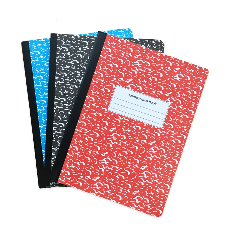200pages American Composition Notebooks School Exercise Book Hardcover Marble Stationery Notebooks Woodfree Paper / Offset Paper