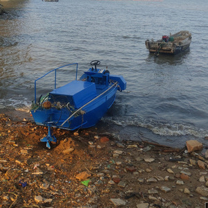 Bateau broyeur de jacinthe d'eau autopropulsé certifié CE |   <span class=keywords><strong>Coupe</strong></span>-herbe aquatique facile à utiliser - Product Image 3