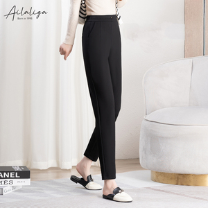<span class=keywords><strong>Pantaloni</strong></span> da Donna Formali OEM all'Ingrosso, <span class=keywords><strong>Vita</strong></span> <span class=keywords><strong>Alta</strong></span>, Vestibilità Slim, Dettaglio <span class=keywords><strong>Bottoni</strong></span> Metallici, <span class=keywords><strong>Pantaloni</strong></span> <span class=keywords><strong>a</strong></span> Sigaretta Skinny <span class=keywords><strong>Neri</strong></span> - Product Image 2
