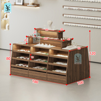 Armoire double face éclairée par LED pour bijouterie Armoire de présentation de bijoux Table d'écoulement pour magasin de vêtements Stand Middle Island
