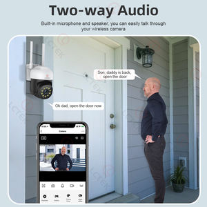 Kamera CCTV Nirkabel MINI Luar Ruangan, Kamera CCTV Nirkabel MINI, Zoom 4X, Kamera <span class=keywords><strong>IP</strong></span> Wifi Pintar, Tuya, Penjualan Laris 3MP - Product Image 6