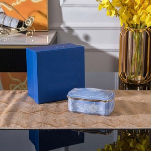 Elegant Hand Painted Porcelain Jewelry <b>Box</b> Luxury Floral Ceramic Trinket Case Earrings Rings Decorative <b>Vanity</b> Organizer Gift - Product Image 3