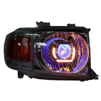 Pour Toyota Land Cruiser LC 79 FJ79 Ensemble de phares Phare Angel Devil Eye Chrome ou noir
