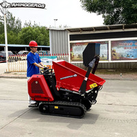Dumper sur chenilles XN800 de 800 kg avec moteur de 13 ch pour une manutention fiable des matériaux