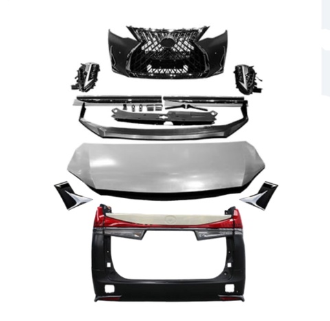 Toyota Alpha Wilfa Upgrade Front and Rear Surround Assembly Front and Rear Surround Headlight Assembly Door Trim Accessories