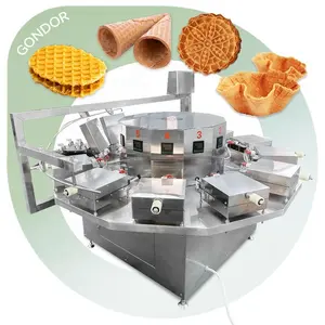 Circle Ball Shape Dutch Stroopwafel Iron Maker Stick Food Potato Chip Machine Gaz Crispy Waffle Cone Shaper for Ice Pop