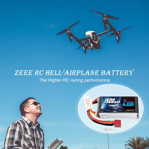 Zeee 2S LiPo แบตเตอรี่7.4V 1500MAh 60C,แบตเตอรี่แบบนิ่มพร้อม Deans Connector สำหรับโดรนเฮลิคอปเตอร์โดรนสี่ใบพัดเครื่องบิน DJI - Product Image 6