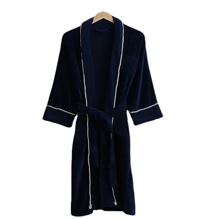 Kimono 100% Turkish Cotton Terry Cloth Bathroom Towel Shower Spa Kimono Robes Wholesale Bathrobe With Belt