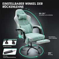 Chaise de jeu OEM économique pour usine, chaise d'ordinateur avec coussin massant pour les utilisateurs occasionnels à domicile