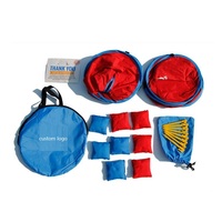 Jeu de lancer de Cornhole Portable, sacs de sable personnalisés, plaque de trous de maïs