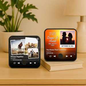 Acrylic Quran Speaker 3d Custom Music Magnet Photo Fridge Magnet Refrigerator Play Song Music Box Your Own Photo Song Magnet