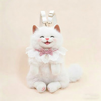 Sac à dos en peluche chat Ragdoll réaliste avec bretelles réglables, le cadeau d'anniversaire mignon ultime pour filles et amies, fournisseur pour fêtes
