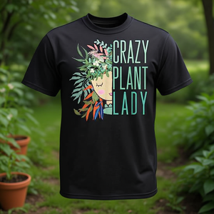T-shirt promotionnel Crazy Plant Lady Garden Gardening pour les amateurs de plantes - Product Image 3