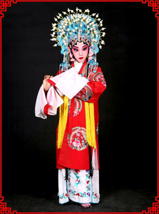 Costume da <span class=keywords><strong>Opera</strong></span> Cinese per Bambine, Abito da Imperatrice e Concubina Imperiale con Mantello Fenice Hua Dan, Vestito per Spettacoli Teatrali, Vendita all'Ingrosso e Personalizzazione - Product Image 4