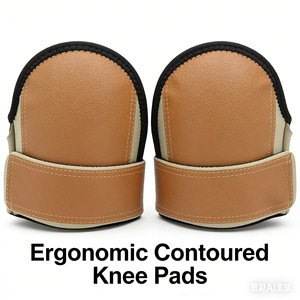 Rodilleras de Trabajo Aofit de Cuero para Jardinería y Carpintería con Soporte de Rótula para Trabajadores de Pisos - Product Image 3
