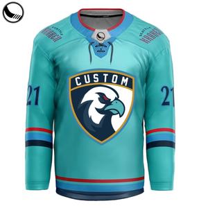 Maillots de hockey sur glace réversibles personnalisés pour équipe avec design imprimé par sublimation, tissu 100% polyester, séchage rapide - Product Image 2