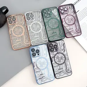 Eu Spot Stock Soft Tpu + Pc Mechanisch Element Telefoonhoesje Voor Iphone 14 Hoesje 13 15 Pro Max