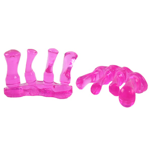 Strumento Pedicure barella per unghie smalto per il Fitness per la cura del piede gelatina <span class=keywords><strong>separatore</strong></span> di <span class=keywords><strong>dita</strong></span> viola - Product Image 5