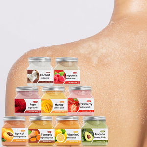 Ensemble de gommage à base de fruits biologique naturels, exfoliant, végétalien, hydratant, pour le visage, de sucre de karité, pour hommes - Product Image 1