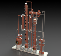 Équipement de distillation continu en cuivre DYE 1500L/H, vente directe usine – Machines de distillerie personnalisables pour le bourbon et le whisky