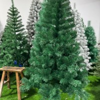 Arbre de Noël artificiel en PVC de qualité supérieure, vert armée, en gros, pour la décoration de la maison pendant les fêtes