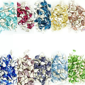 Venta al por mayor de accesorios de joyería DIY para K9, con forma de gota de agua, semillas de melón y diamantes de imitación, directamente del fabricante. - Product Image 2