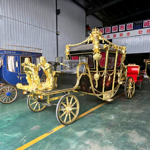 Nouvelle Voiture de Mariage de Luxe Électrique ZOWN Royal Horse Carriage 4 Places, Modèle Vintage 2026, avec Batterie 60V 80A et Roues Solides, pour Sites Touristiques et Parcs - Product Image 1