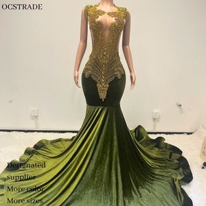 is dress blue or gold Gold V Neck Prom Dress With Rhinestone Beading And Open Lace Back main image 1
